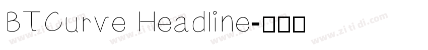 BTCurve Headline字体转换